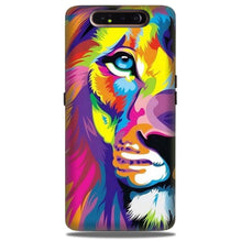 Colorful Lion Case for Samsung Galaxy A80  (Design - 110)