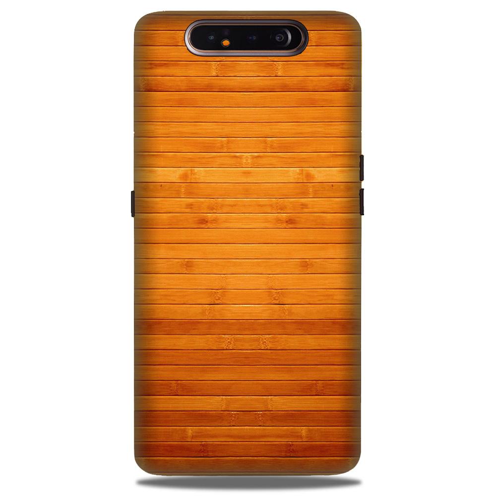 Wooden Look Case for Samsung Galaxy A80  (Design - 111)