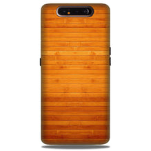 Wooden Look Case for Samsung Galaxy A80  (Design - 111)