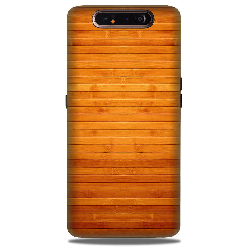 Wooden Look Case for Samsung Galaxy A80  (Design - 111)