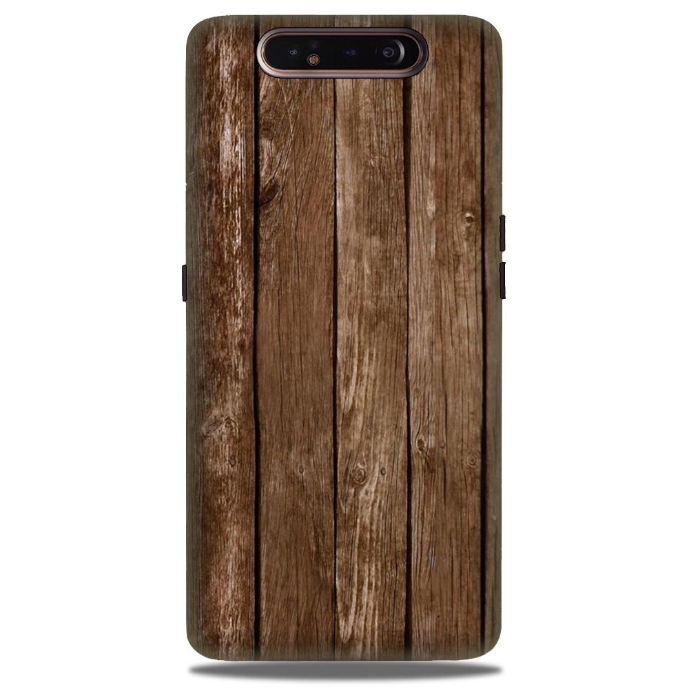 Wooden Look Case for Samsung Galaxy A80  (Design - 112)