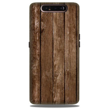 Wooden Look Case for Samsung Galaxy A80  (Design - 112)