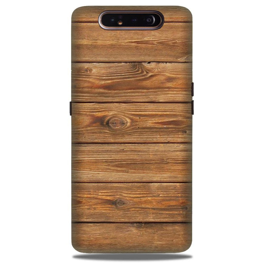 Wooden Look Case for Samsung Galaxy A80  (Design - 113)