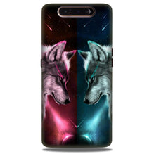 Wolf fight Case for Samsung Galaxy A80 (Design No. 221)