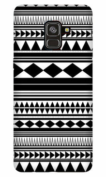 Black white Pattern Case for Galaxy A8 Plus