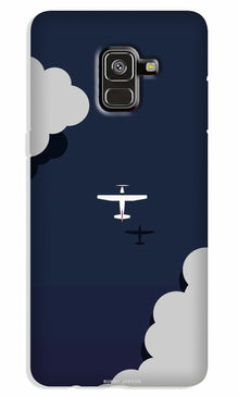 Clouds Plane Case for Galaxy A8 Plus (Design - 196)