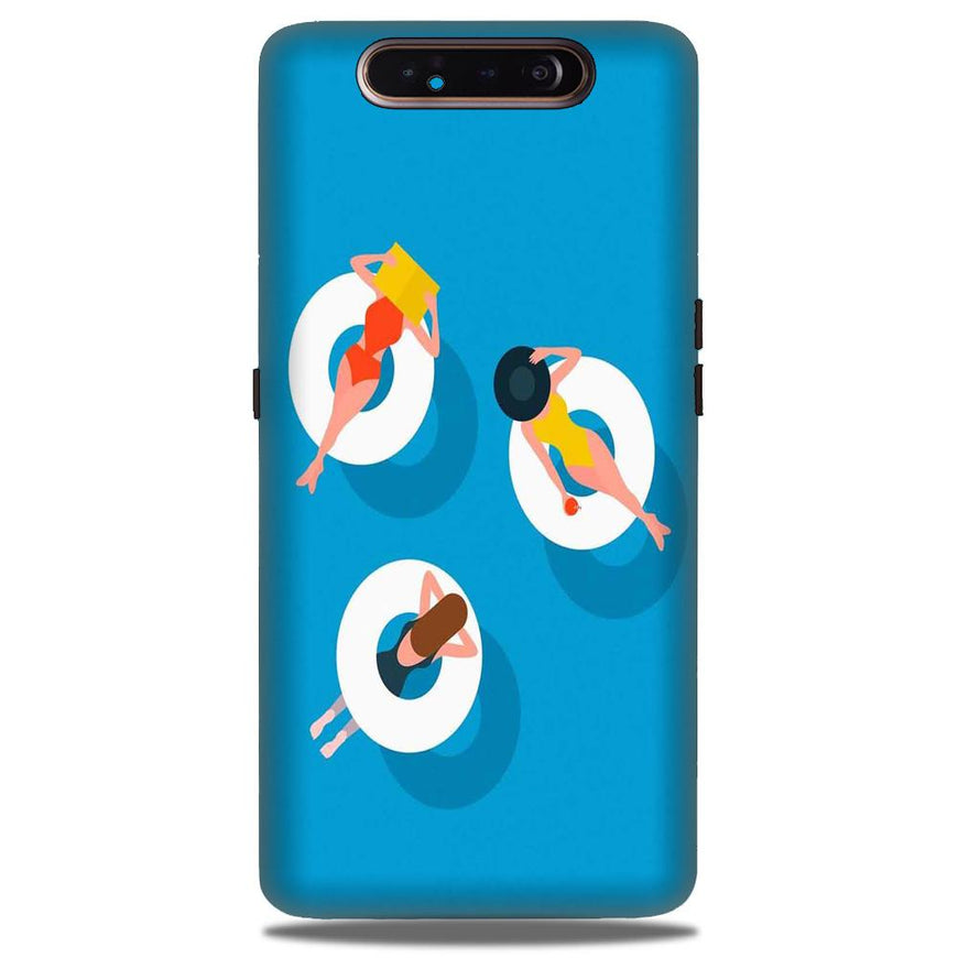 Girlish Mobile Back Case for Samsung Galaxy A80  (Design - 306)