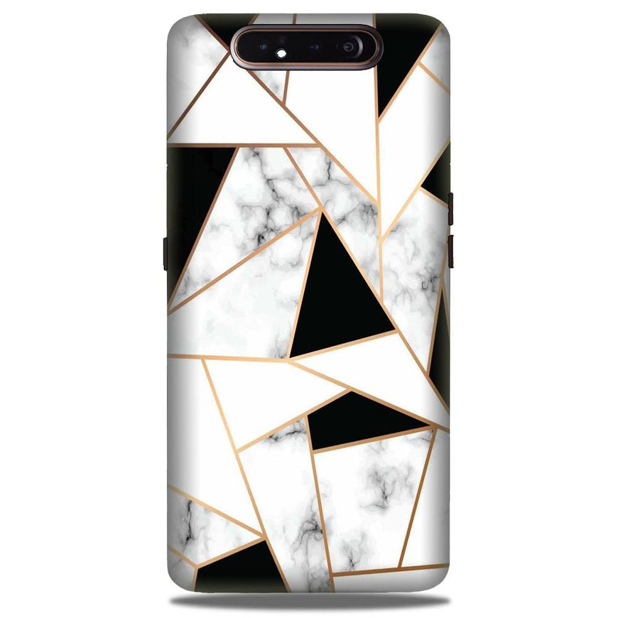 Marble Texture Mobile Back Case for Samsung Galaxy A80  (Design - 322)