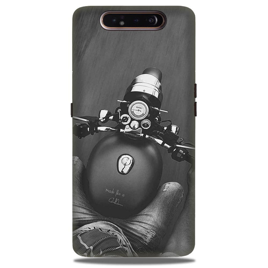 Royal Enfield Mobile Back Case for Samsung Galaxy A80  (Design - 382)