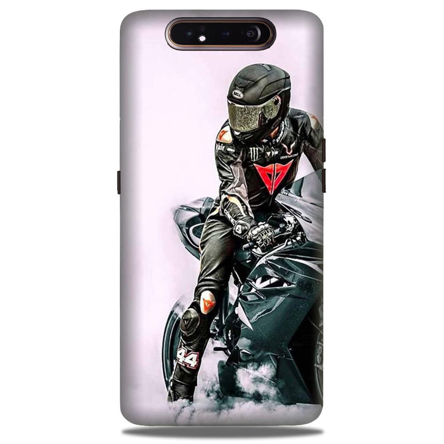 Biker Mobile Back Case for Samsung Galaxy A90  (Design - 383)