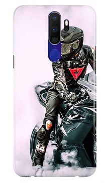 Biker Mobile Back Case for Oppo A5 2020  (Design - 383)