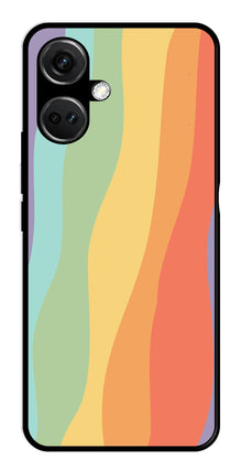 Muted Rainbow Metal Mobile Case for OnePlus Nord CE 3 5G