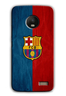 FCB Football Case for Moto E4  (Design - 123)