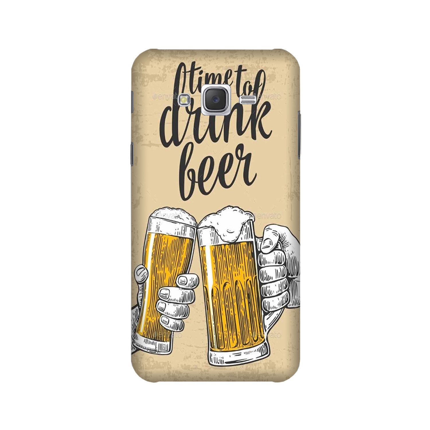 Drink Beer Mobile Back Case for Galaxy J7 (2016) (Design - 328)