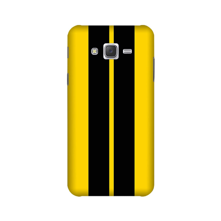 Black Yellow Pattern Mobile Back Case for Galaxy E5  (Design - 377)