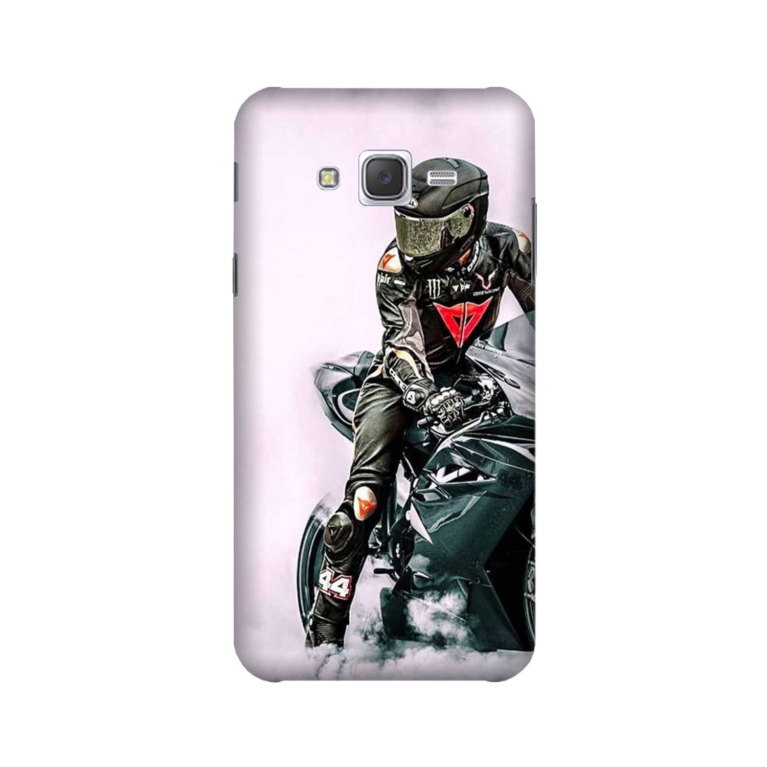 Biker Mobile Back Case for Galaxy J7 (2016) (Design - 383)