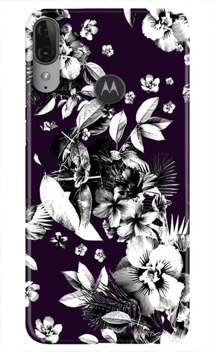 white flowers Case for Moto E6s