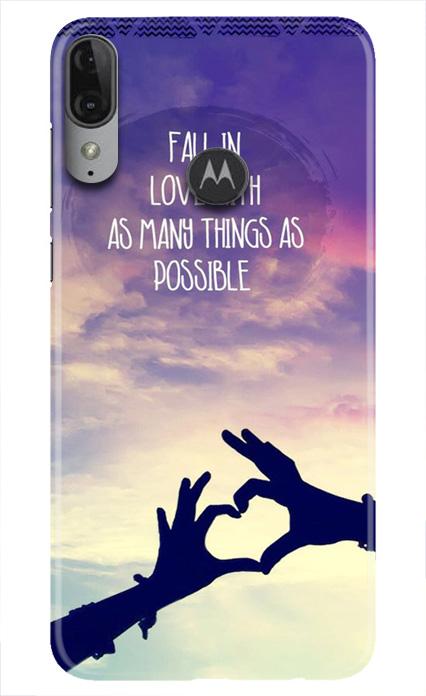 Fall in love Case for Moto E6s