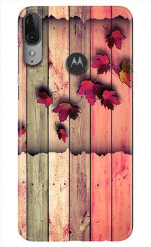 Wooden look2 Mobile Back Case for Moto E6s (Design - 56)