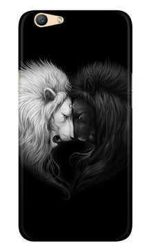 Dark White Lion Case for Oppo A57  (Design - 140)