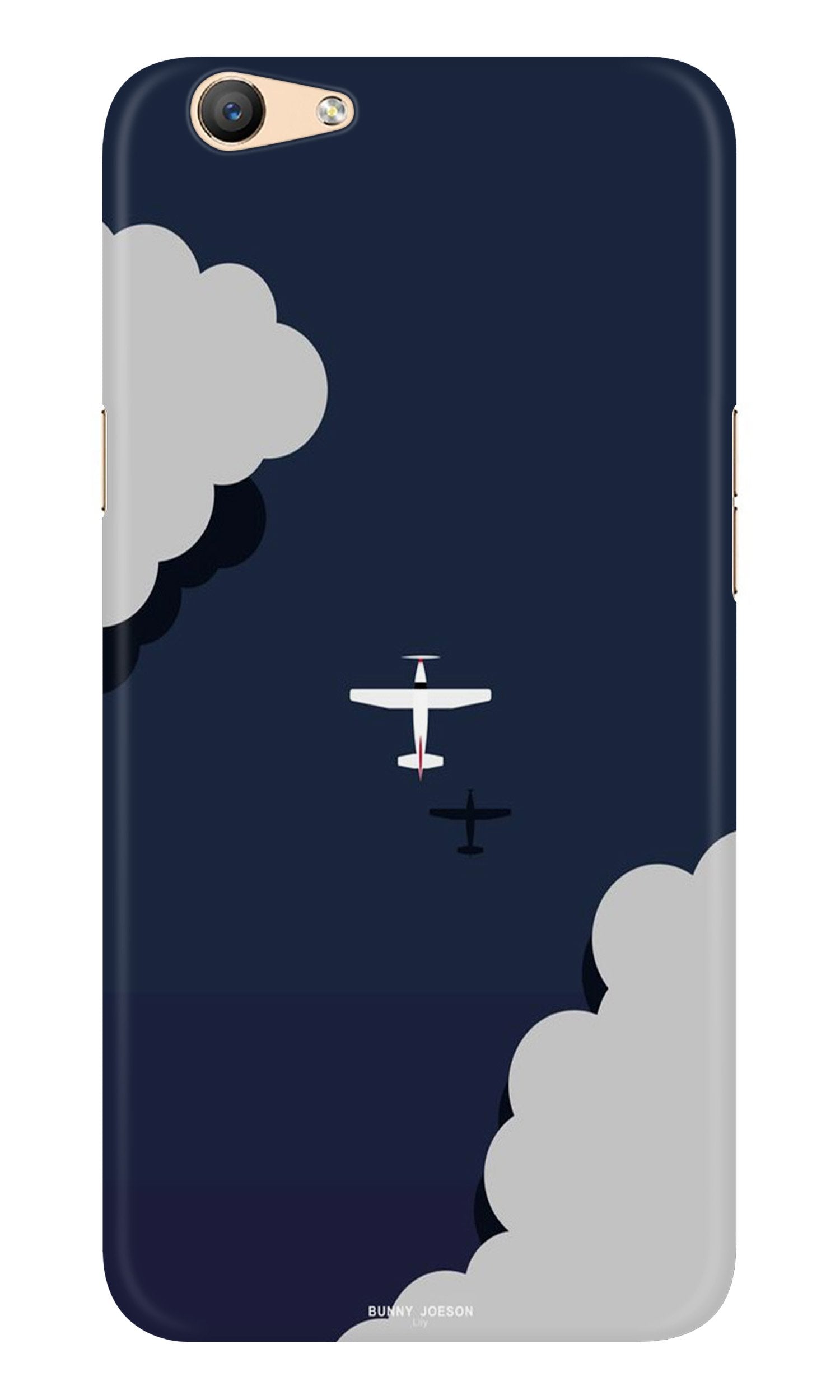 Clouds Plane Case for Oppo A57 (Design - 196)