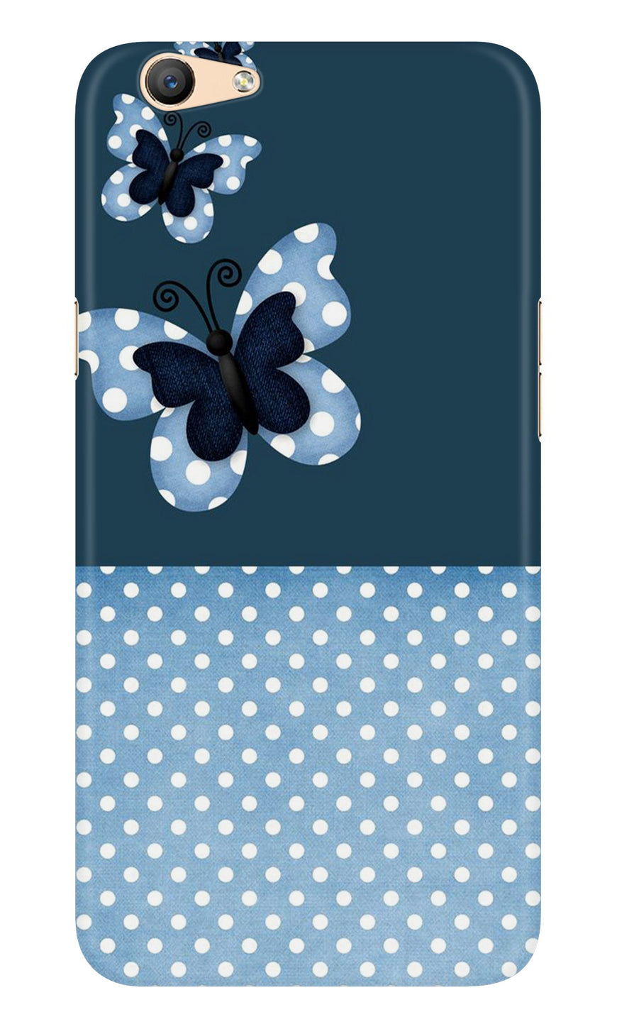 White dots Butterfly Case for Oppo A57