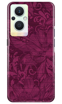 Purple Backround Mobile Back Case for Oppo F21 Pro 5G (Design - 22)