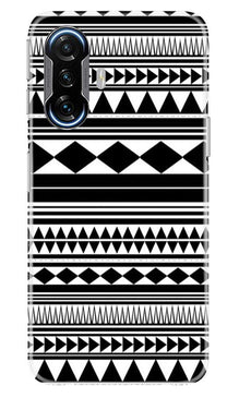 Black white Pattern Mobile Back Case for Poco F3 GT 5G (Design - 5)