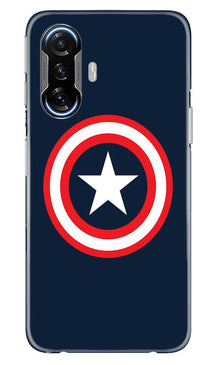 Captain America Mobile Back Case for Poco F3 GT 5G (Design - 42)