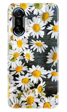 White flowers2 Mobile Back Case for Poco F3 GT 5G (Design - 62)