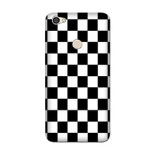 Black White Boxes Mobile Back Case for Redmi Y1 Lite (Design - 372)