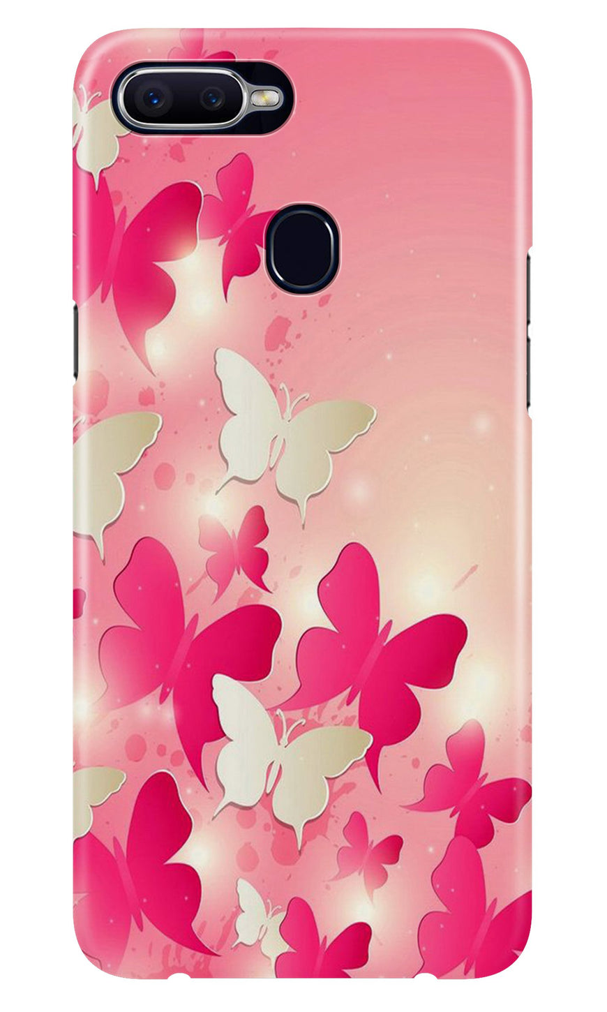 White Pick Butterflies Case for Realme 2 Pro