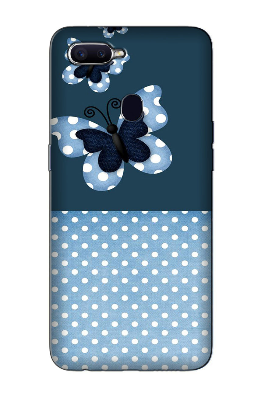 White dots Butterfly Case for Oppo F7