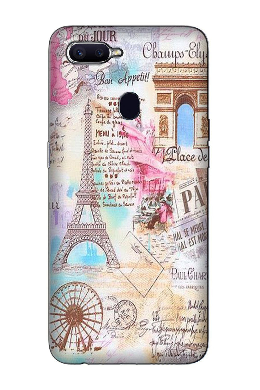 Paris Eiftel Tower Case for Oppo A5