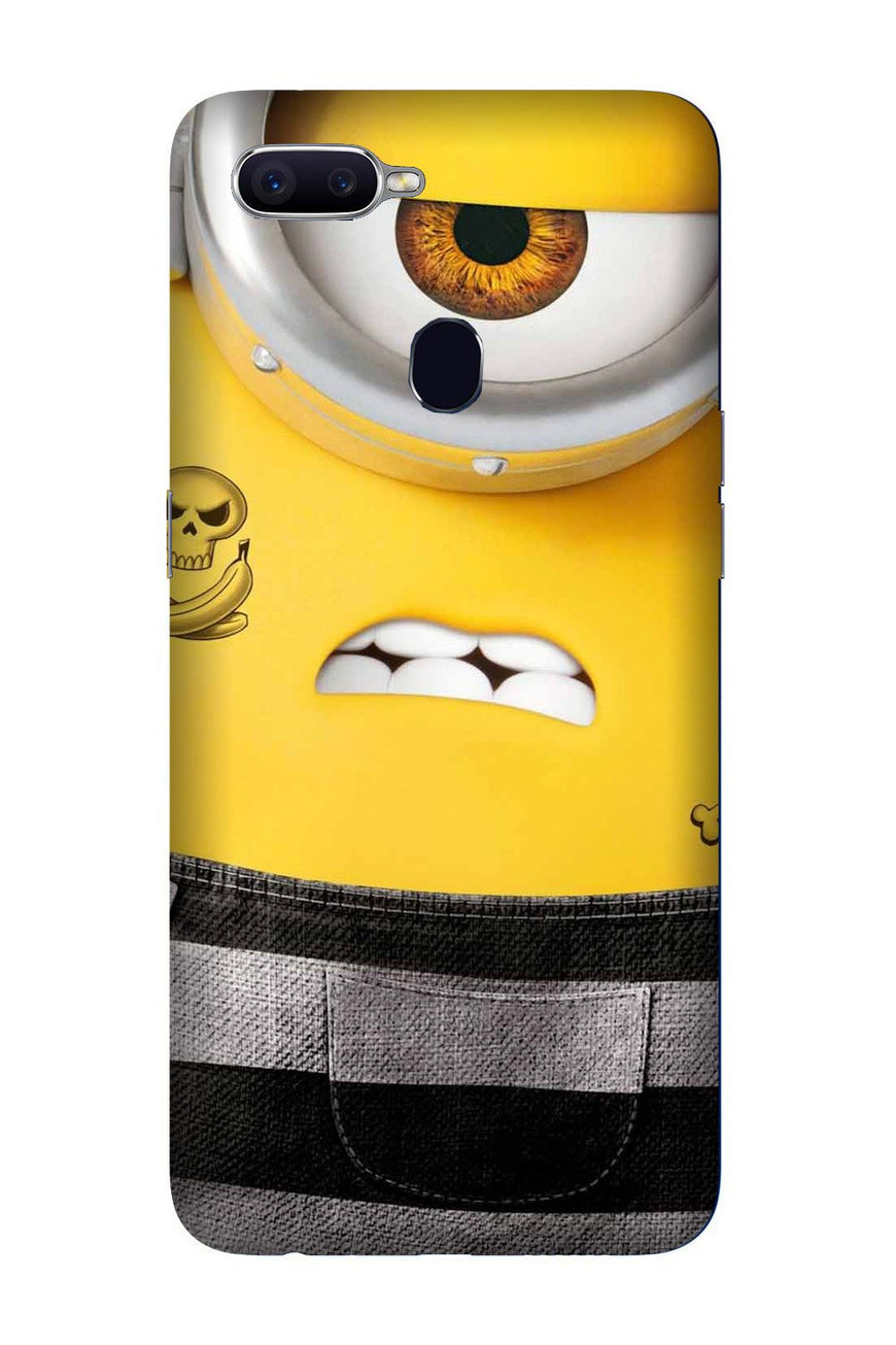 Minion Mobile Back Case for Oppo F9  (Design - 324)