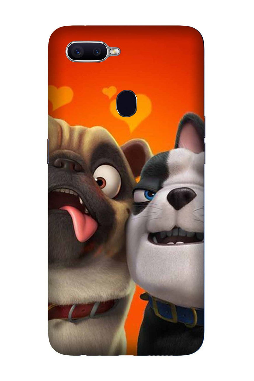 Dog Puppy Mobile Back Case for Oppo A5  (Design - 350)