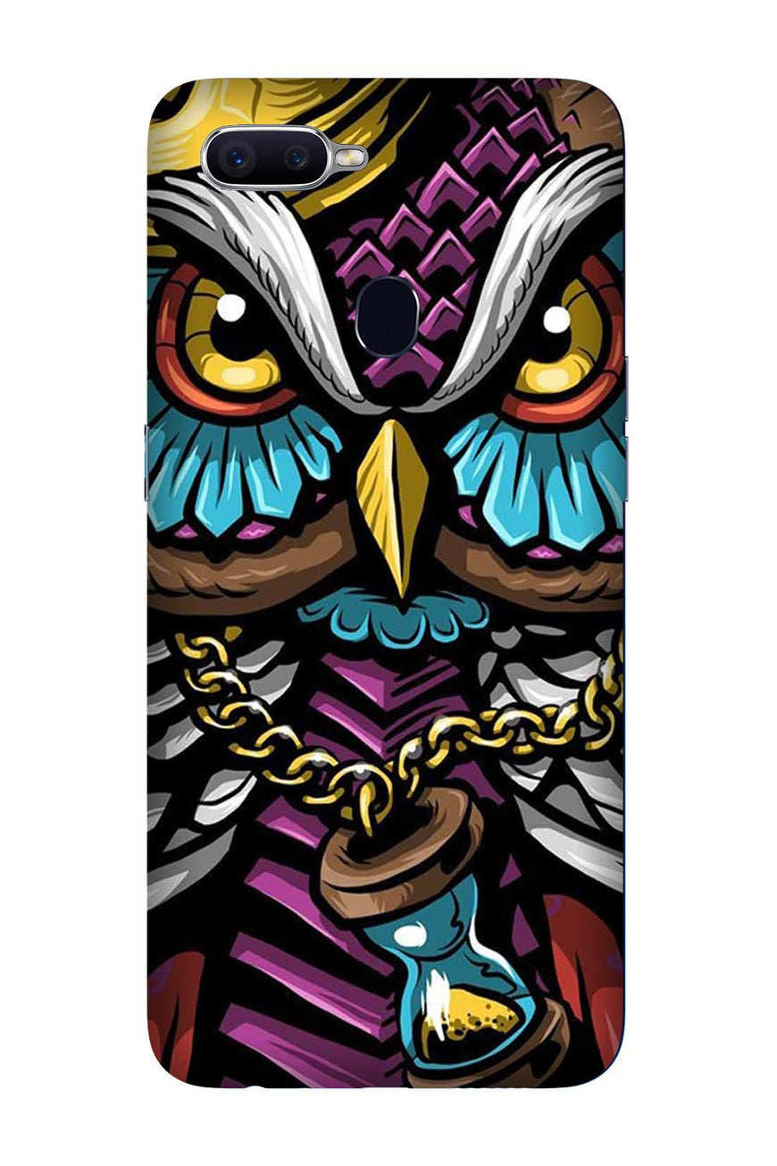 Owl Mobile Back Case for Oppo A5  (Design - 359)