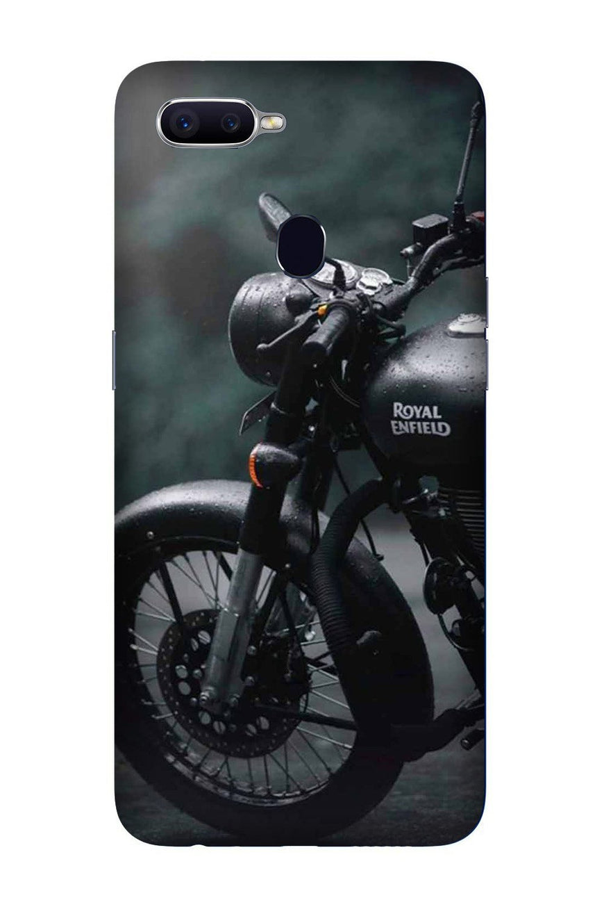 Royal Enfield Mobile Back Case for Oppo F9  (Design - 380)