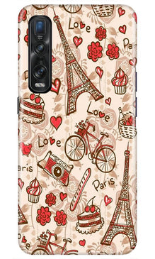 Love Paris Mobile Back Case for Oppo Find X2 Pro  (Design - 103)