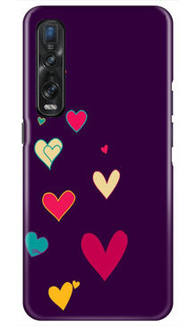 Purple Background Mobile Back Case for Oppo Find X2 Pro  (Design - 107)