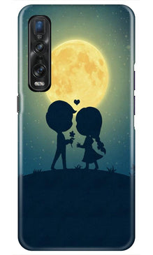 Love Couple Mobile Back Case for Oppo Find X2 Pro  (Design - 109)