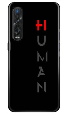 Human Mobile Back Case for Oppo Find X2 Pro  (Design - 141)