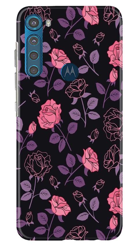 Rose Pattern Case for Moto One Fusion Plus