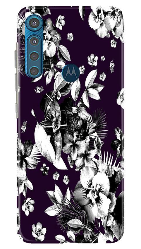 white flowers Case for Moto One Fusion Plus