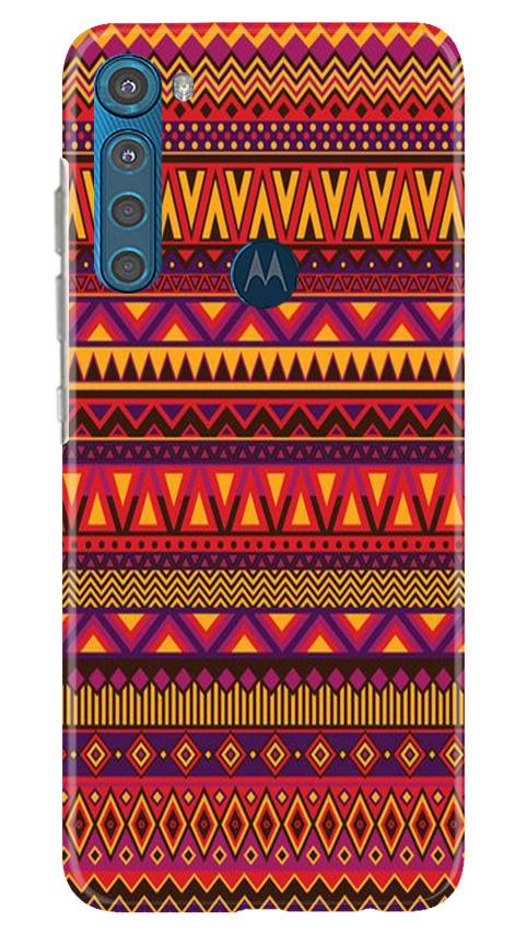 Zigzag line pattern2 Case for Moto One Fusion Plus