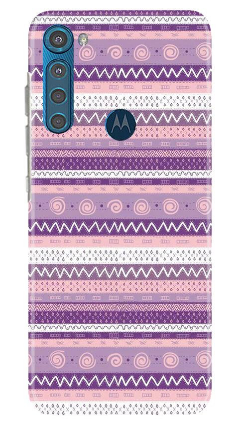 Zigzag line pattern3 Case for Moto One Fusion Plus