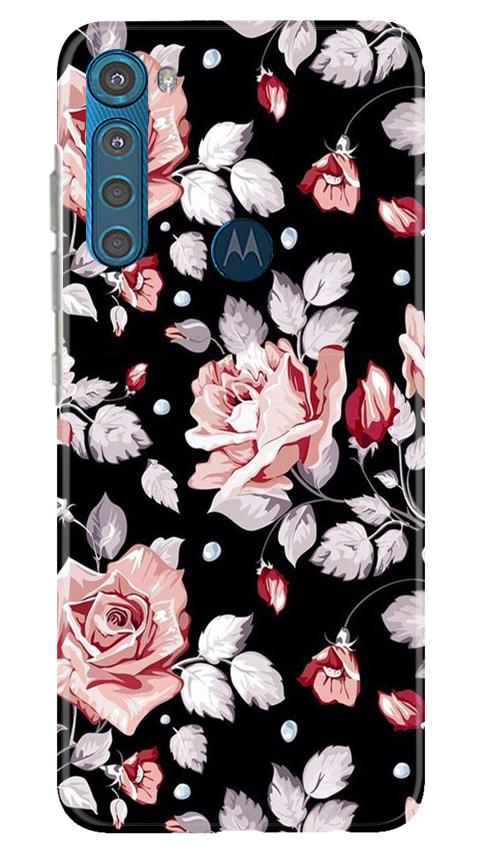 Pink rose Case for Moto One Fusion Plus