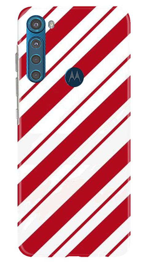 Red White Case for Moto One Fusion Plus