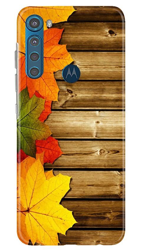 Wooden look3 Case for Moto One Fusion Plus