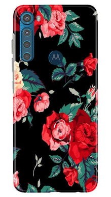 Red Rose2 Mobile Back Case for Moto One Fusion Plus (Design - 81)